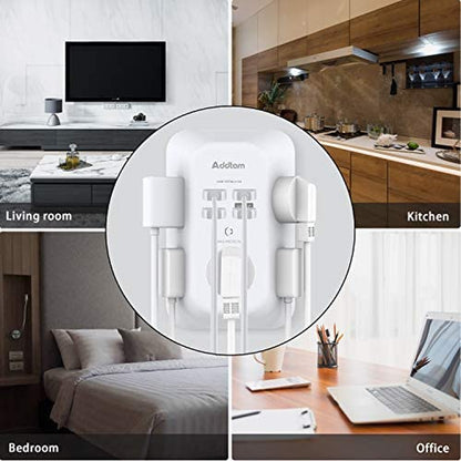 5-Outlet Extender Surge Protector, Multi Plug Wall Outlet with 4 USB Wall Charger(1 USB C Ports), Outlet Splitter Power Strip for Home Office Dorm Room Essentials, Plug Extension Outlet 1800J