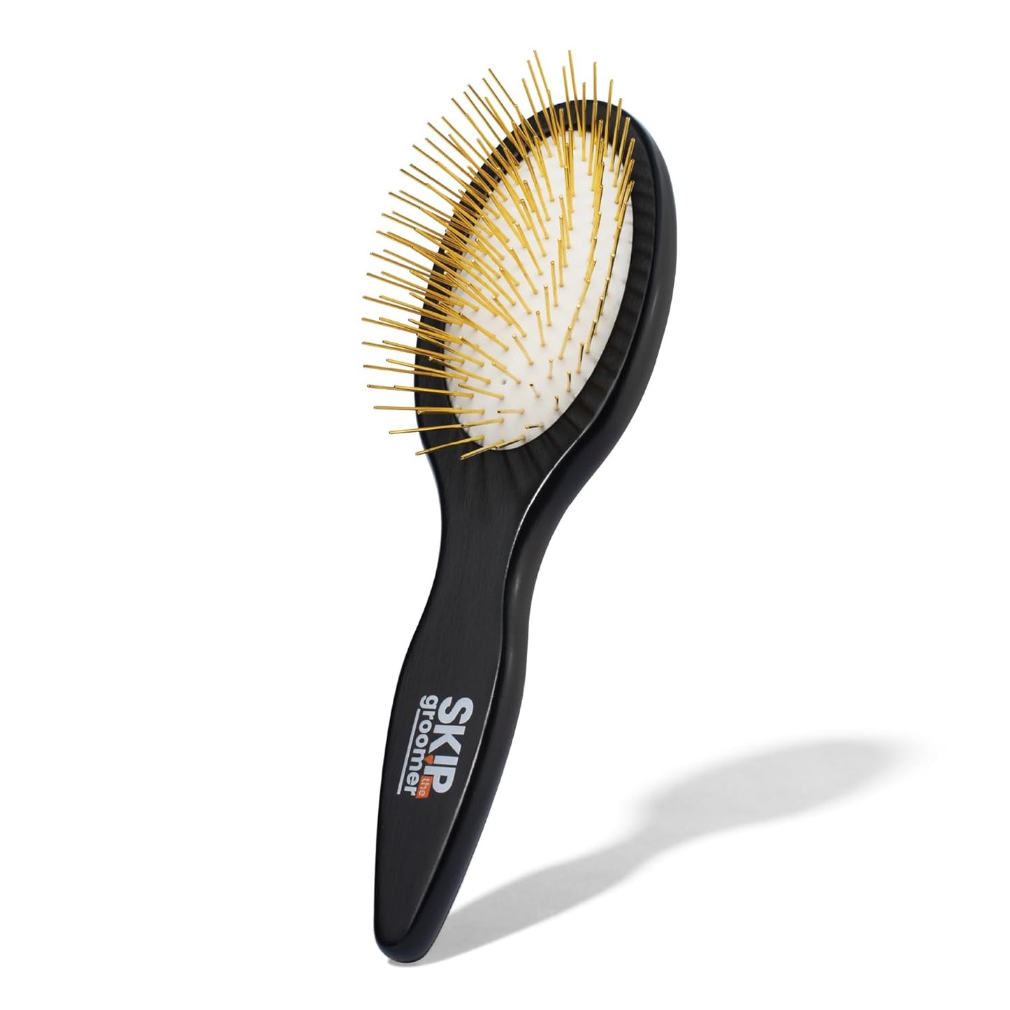 Pin Brush for Dogs, Gentle Dog Brush for Long Haired Dogs – Routine Essential for Goldendoodles, Poodles & Doodles, No-Scratch Rounded Pins for Sensitive Skin, Flexible Cushion Base –