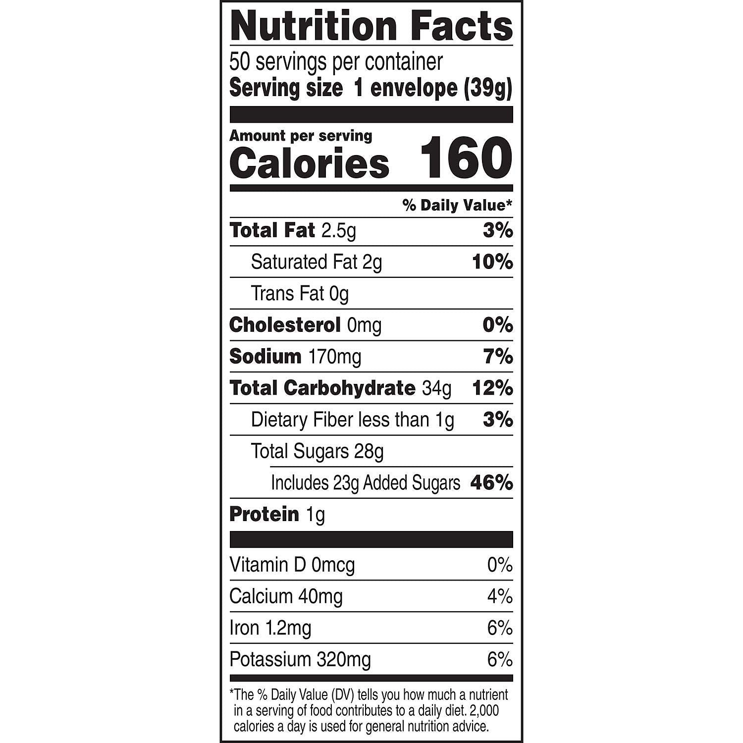 Milk Chocolate Flavor Hot Cocoa Mix, 1.38 Oz. 50-Count