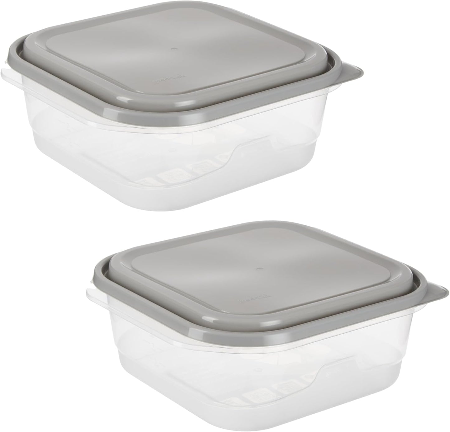 Everyware Extra Large Square Food Storage Container, 2 Pack, BPA Free