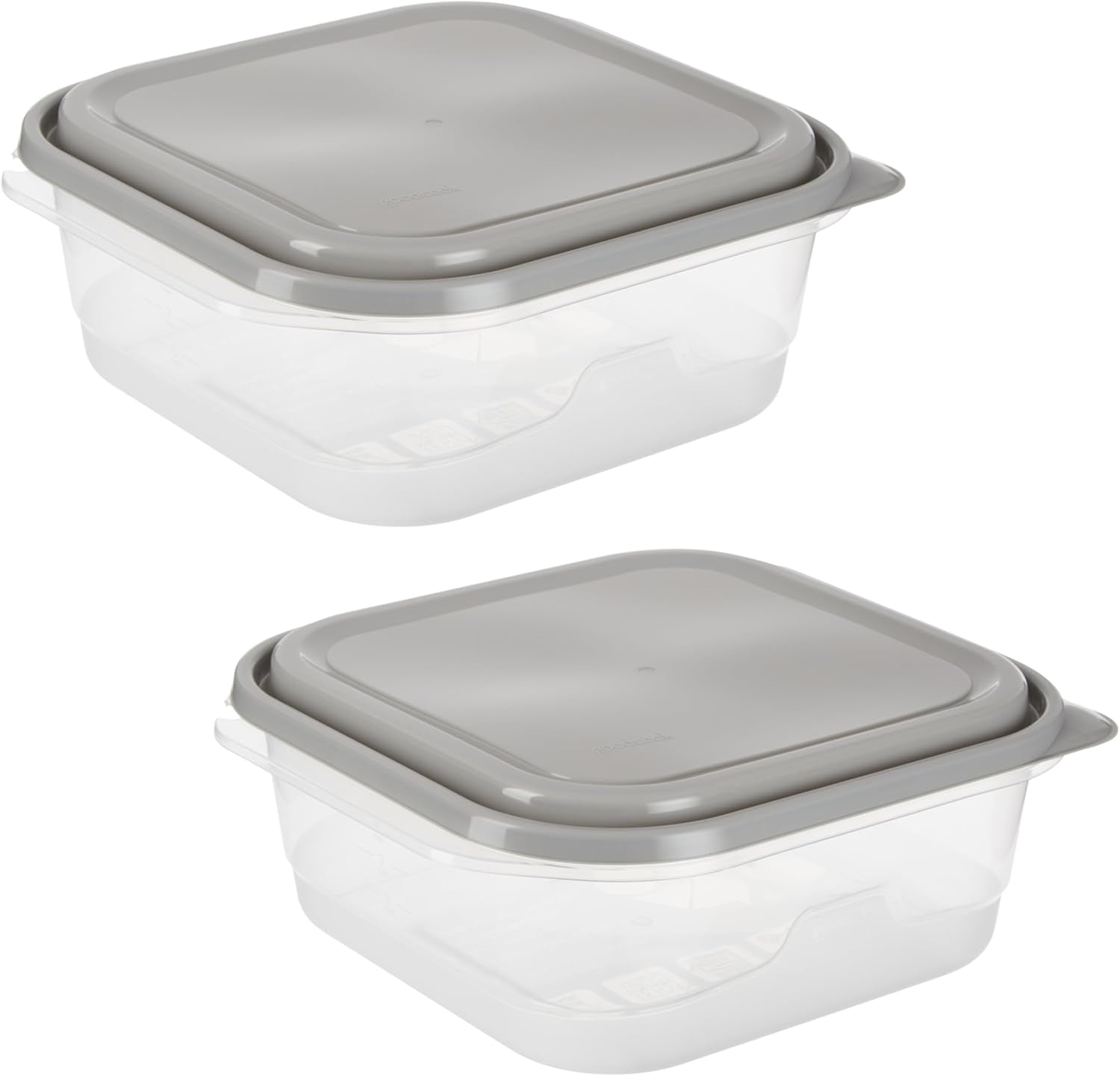 Everyware Extra Large Square Food Storage Container, 2 Pack, BPA Free