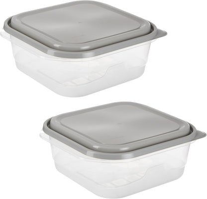 Everyware Extra Large Square Food Storage Container, 2 Pack, BPA Free
