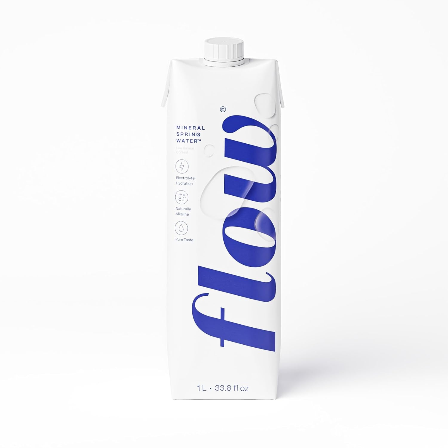 Alkaline Spring Water, 100% Naturally Alkaline,1L (Pack of 6)