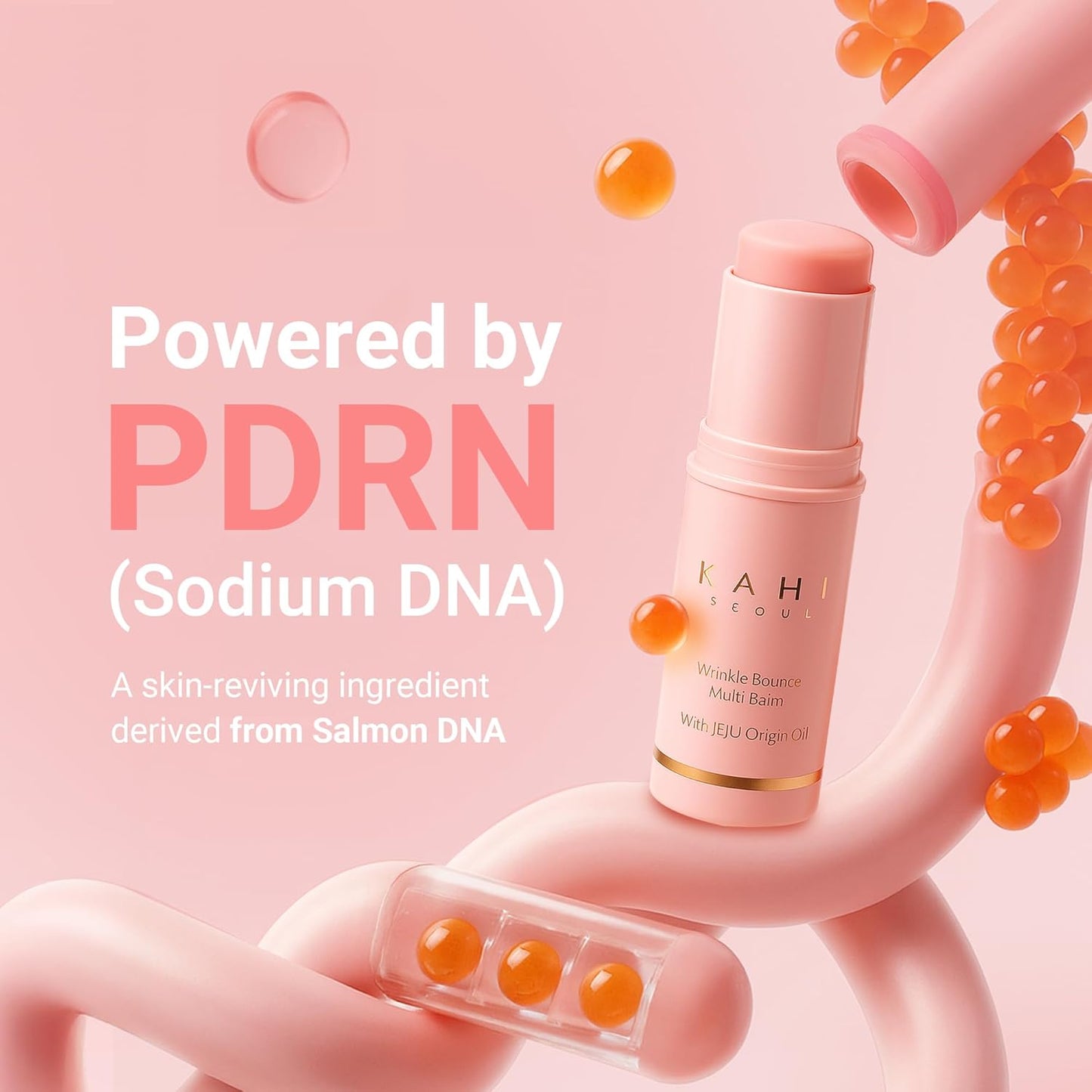 Wrinkle Bounce Multi Balm Stick | PDRN Collagen Wrinkle Stick | Korean Skin Care |All-In-One Hydrating Lip Balm Eye Cream Neck Cream Make up Base & Face Mist Moisture Balm