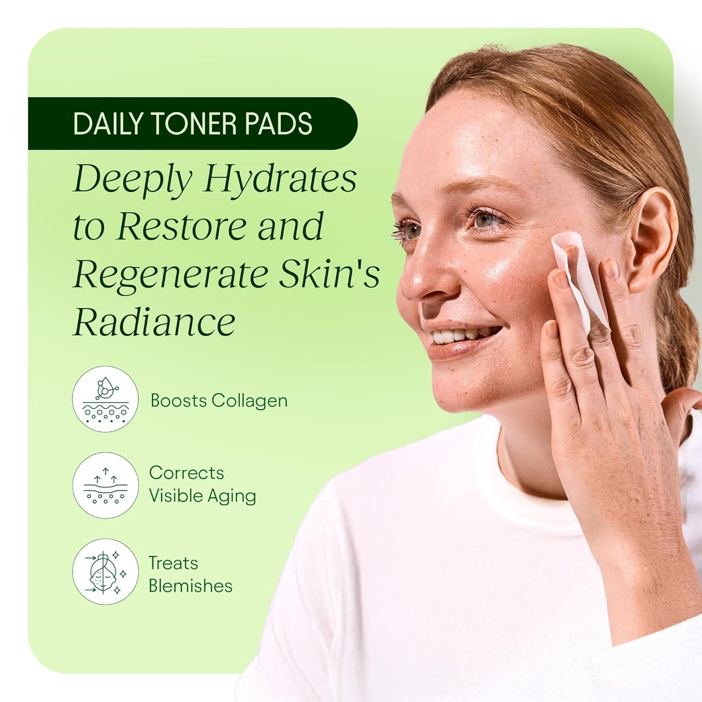 Toning Polish Pads - Korean Skincare for Dark Spots, Wrinkles & Dull Skin - Hydrating Facial Treatment with Snail Mucin, Niacinamide, Peptides & Centella - 100 Count
