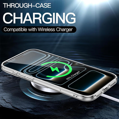 Case for Iphone 17 Pro Max 6.9-Inch, Non-Yellowing Shockproof Phone Bumper Cover, Anti-Scratch Clear Back (Clear)