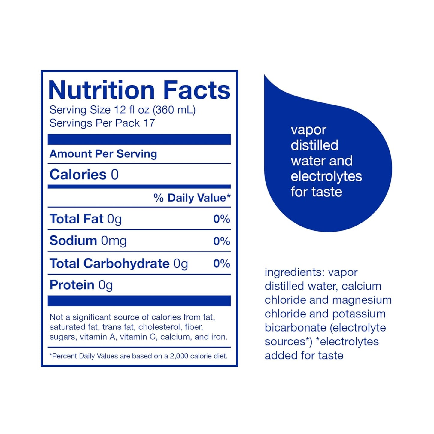 Smartwater Vapor Distilled Premium Water Bottles, 1L, 6 Pack