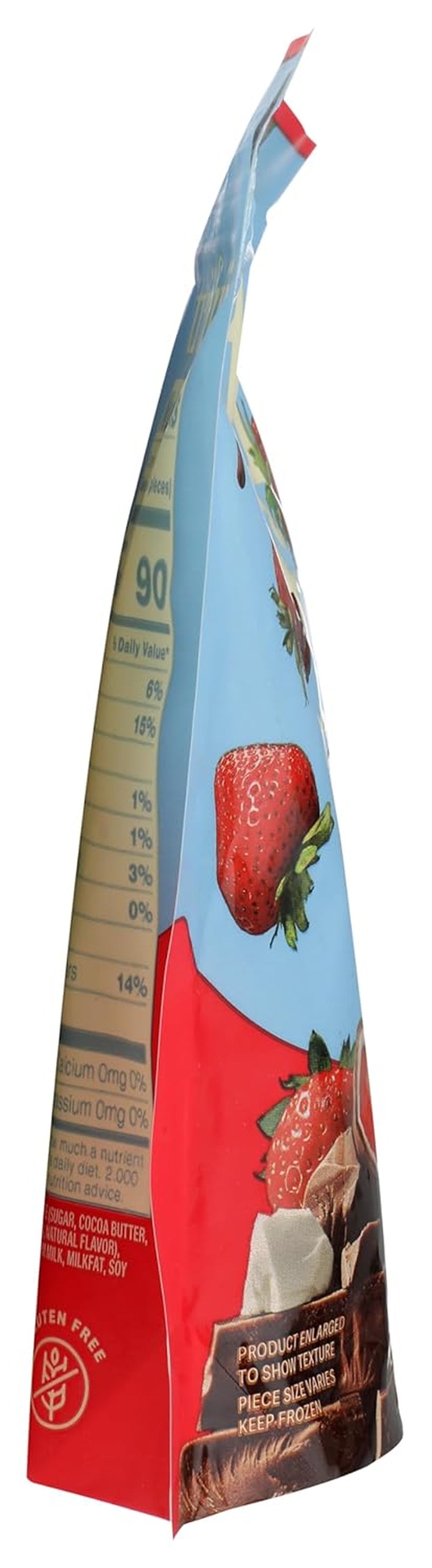 , Frozen Strawberries White and Milk Chocolate, 8 Ounce