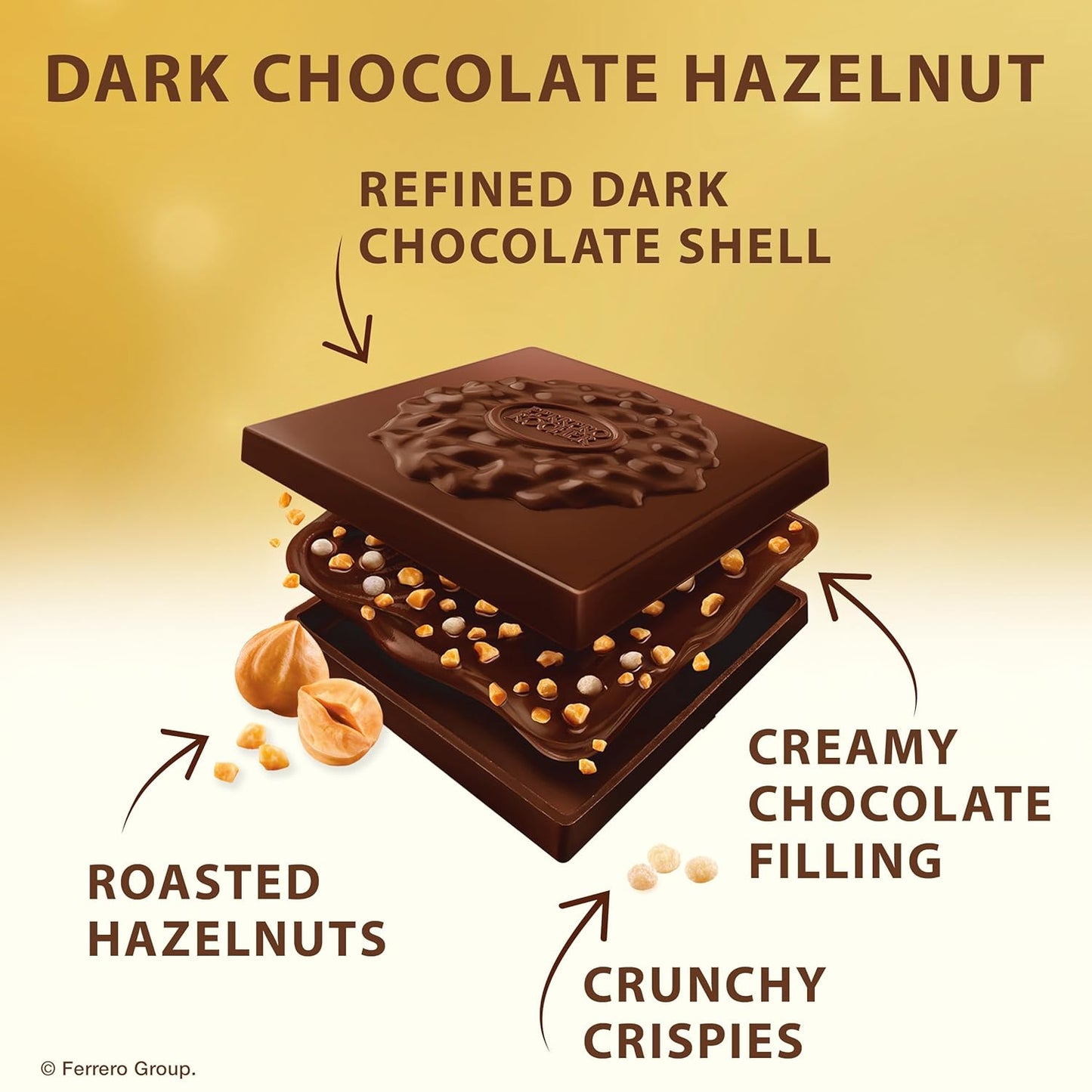 Premium Assorted Chocolate Squares, Individually Wrapped Chocolates, Great for Sharing or Gifting, 3.7 Oz