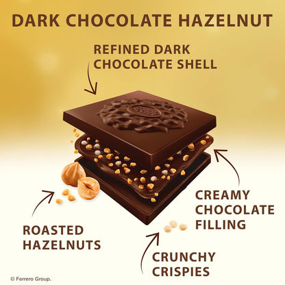 Premium Assorted Chocolate Squares, Individually Wrapped Chocolates, Great for Sharing or Gifting, 3.7 Oz