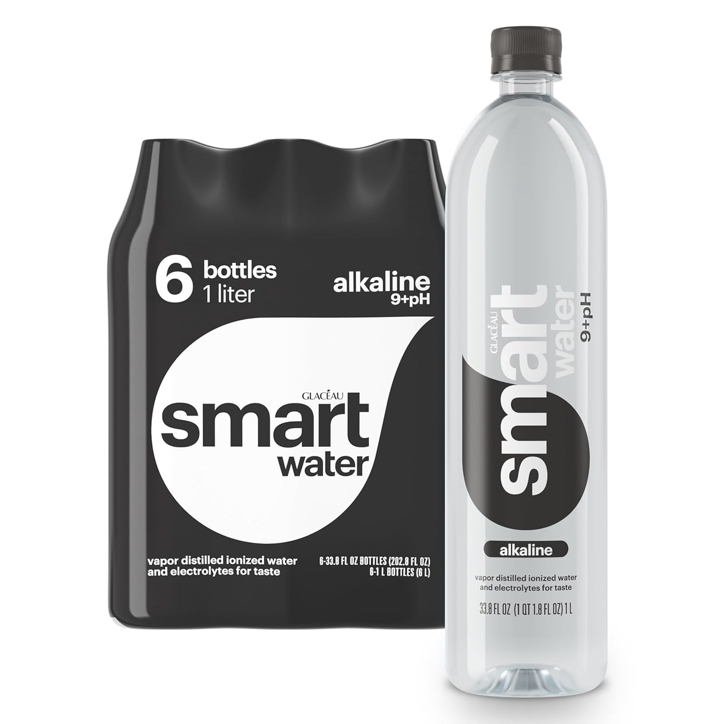 Smartwater Alkaline with Antioxidant 1L 6Pk