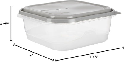 Everyware Extra Large Square Food Storage Container, 2 Pack, BPA Free