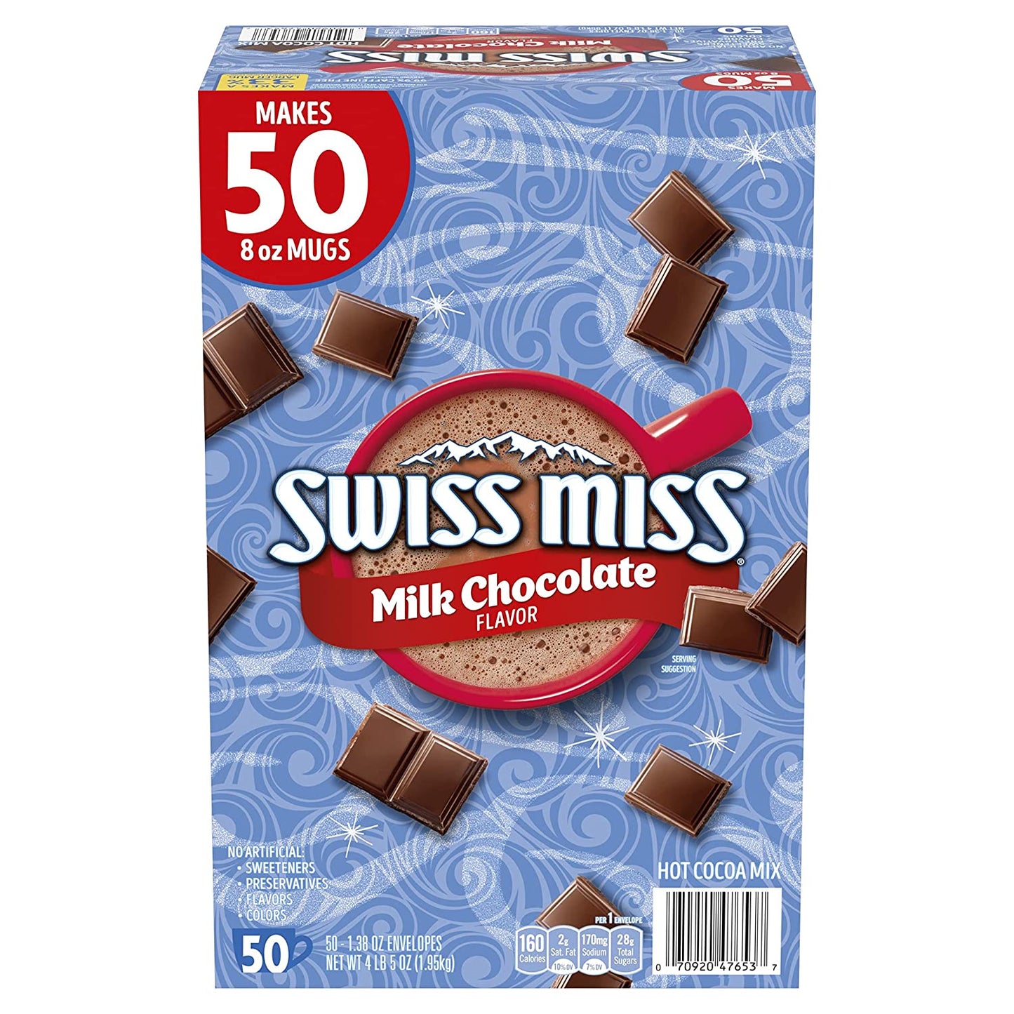 Milk Chocolate Flavor Hot Cocoa Mix, 1.38 Oz. 50-Count