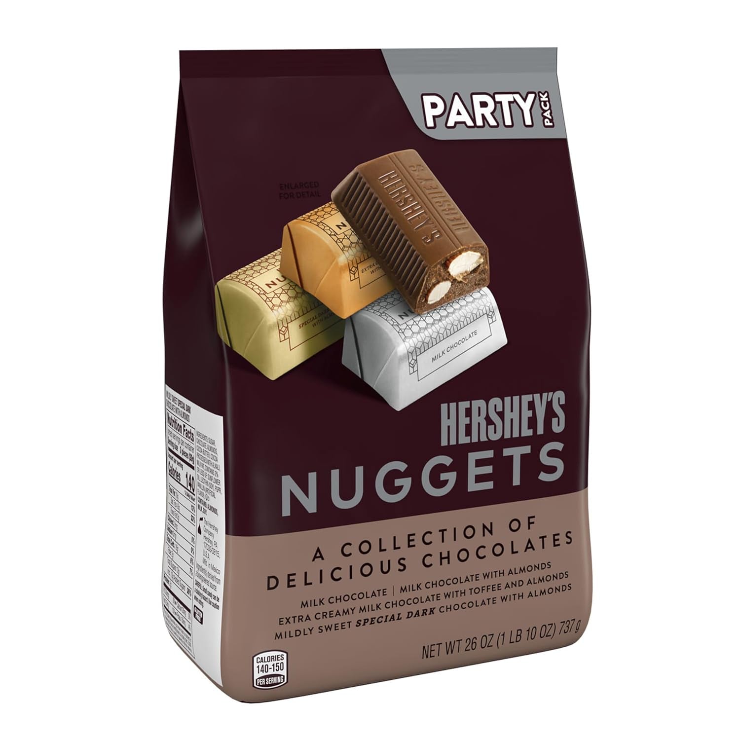 NUGGETS Assorted Chocolate Candy Party Pack, 26 Oz