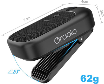 Wearable Bluetooth Speaker, Clip-On Wireless Portable Speaker Built-In Mics for Hands-Free Music and Calls, Waterproof Outdoor Mini Speakers for Working, Hiking, Running, 18H Playtime, 1 Pack