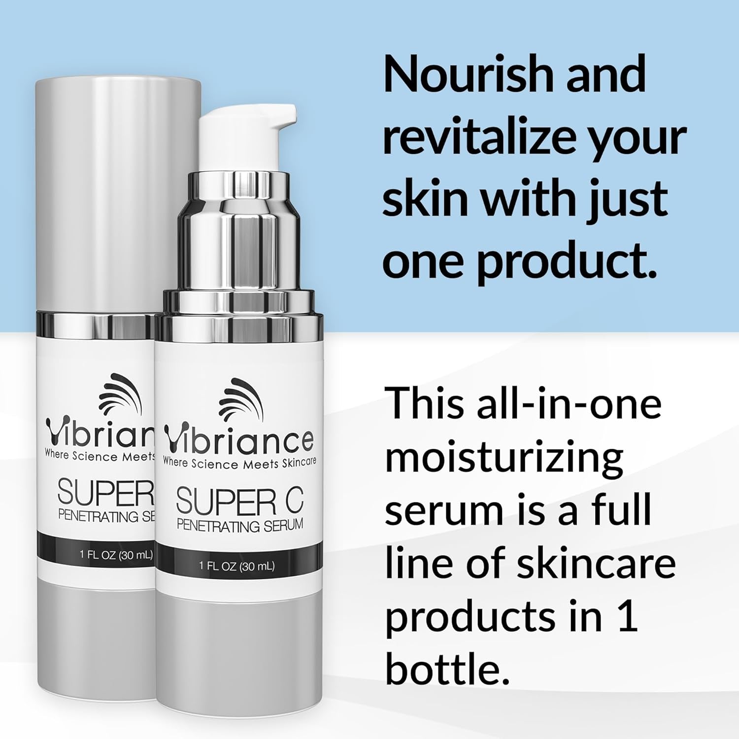 Super C Serum for Mature Skin - All-In-One Vitamin Formula Hydrates, Firms, Lifts, Smooths, Targets Age Spots, Wrinkles, 1 Fl Oz