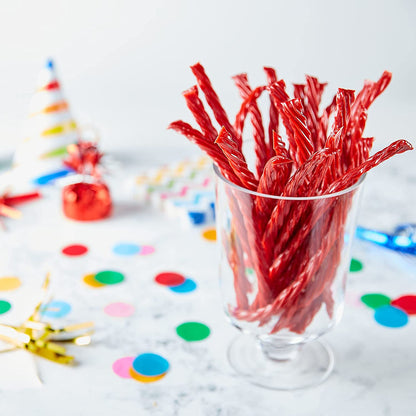 Twists Strawberry Flavored Licorice Style, Chewy Holiday Candy Tub, 5 Lb