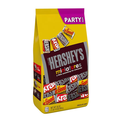 Miniatures Assorted Chocolate Candy Party Pack, 30 Oz