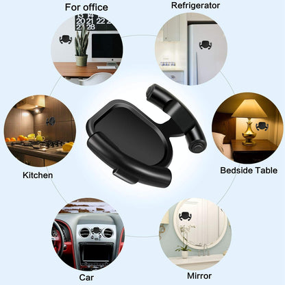 Car Mount for Cellphone Phone Holder Stand with Collapsible Grip/Mount with Sticky Adhesive Used on Dashboard Home Desk Wall