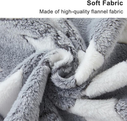 1 Pack 3 Blankets Super Soft Fluffy Premium Fleece Pet Blanket Flannel Paw Printed Throw for Dog Puppy Cat (Small 23X16'', Brown, Pink, White)