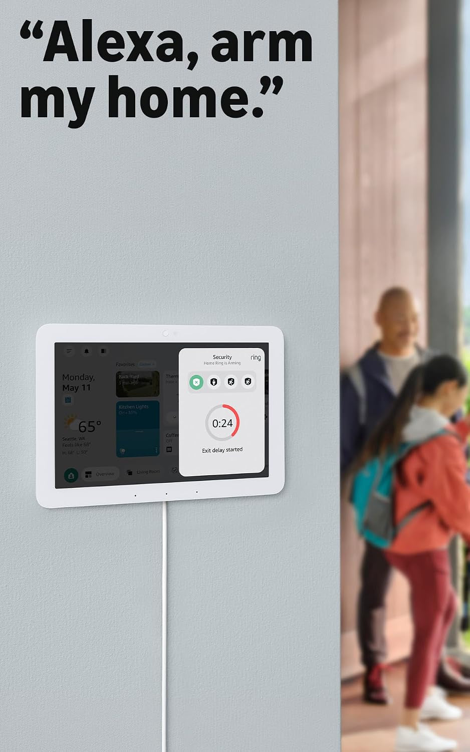 Echo Hub (Newest Model), 8” Smart Home Control Panel, Designed for Alexa+, Compatible with Thousands of Devices